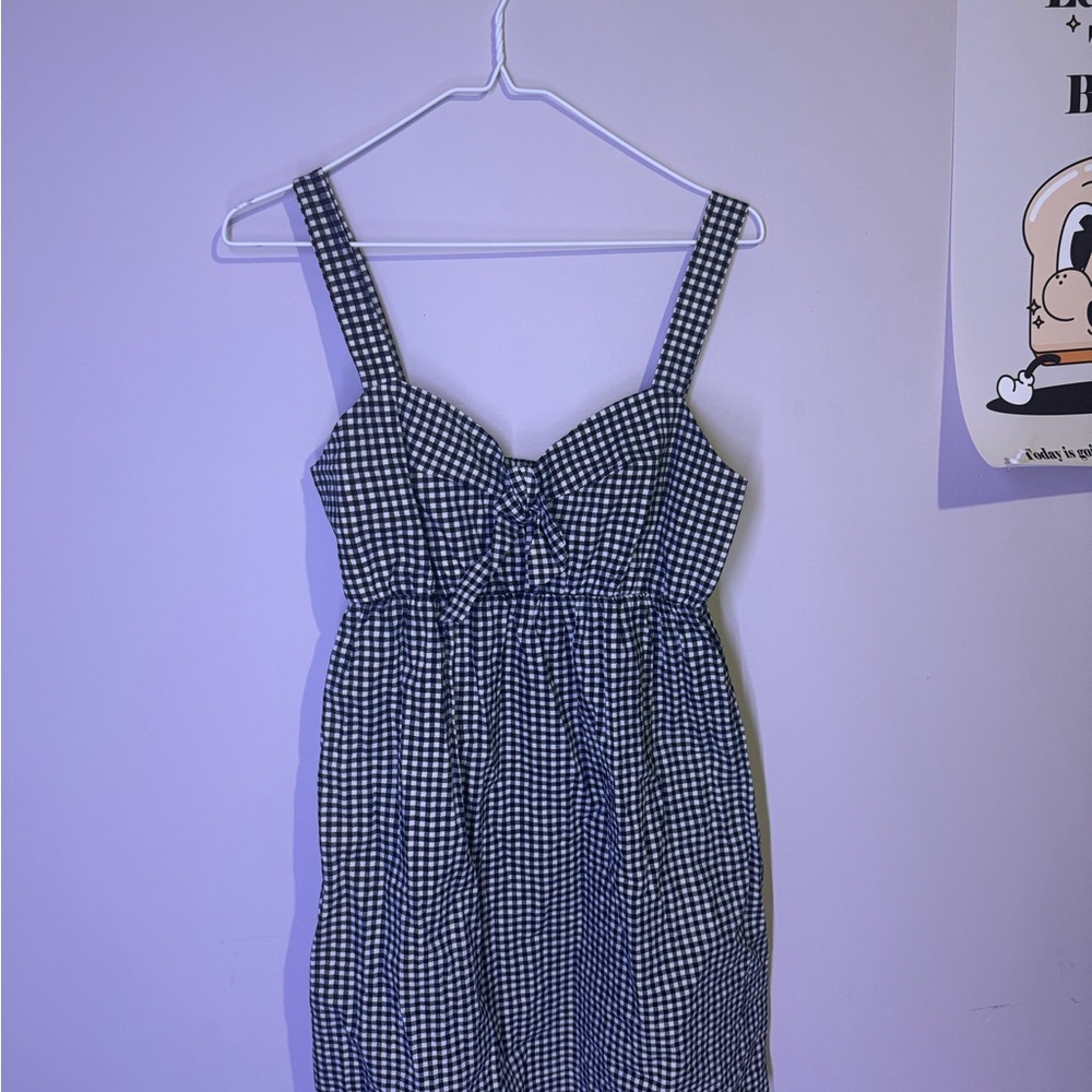 Black and White Gingham Dress